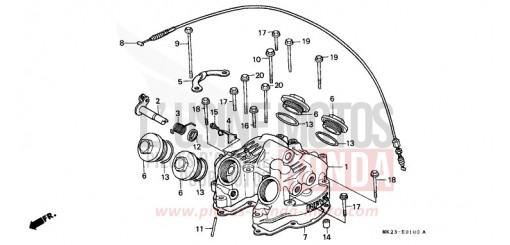 COUVERCLE DE CULASSE XR600RN de 1992